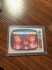 1990 Topps, The Simpsons - #13, Are we at weenie barn yet?