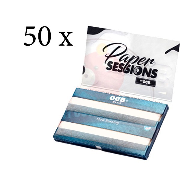 Cartine Corte Doppie OCB Blu - 2 Box da 25 Libretti foto 3