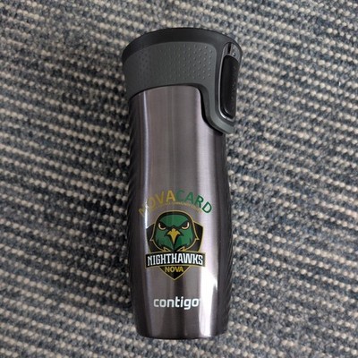 2012 Contigo AutoSeal Stainless Steel Travel Mug Resist Spills Hot Coffee EUC
