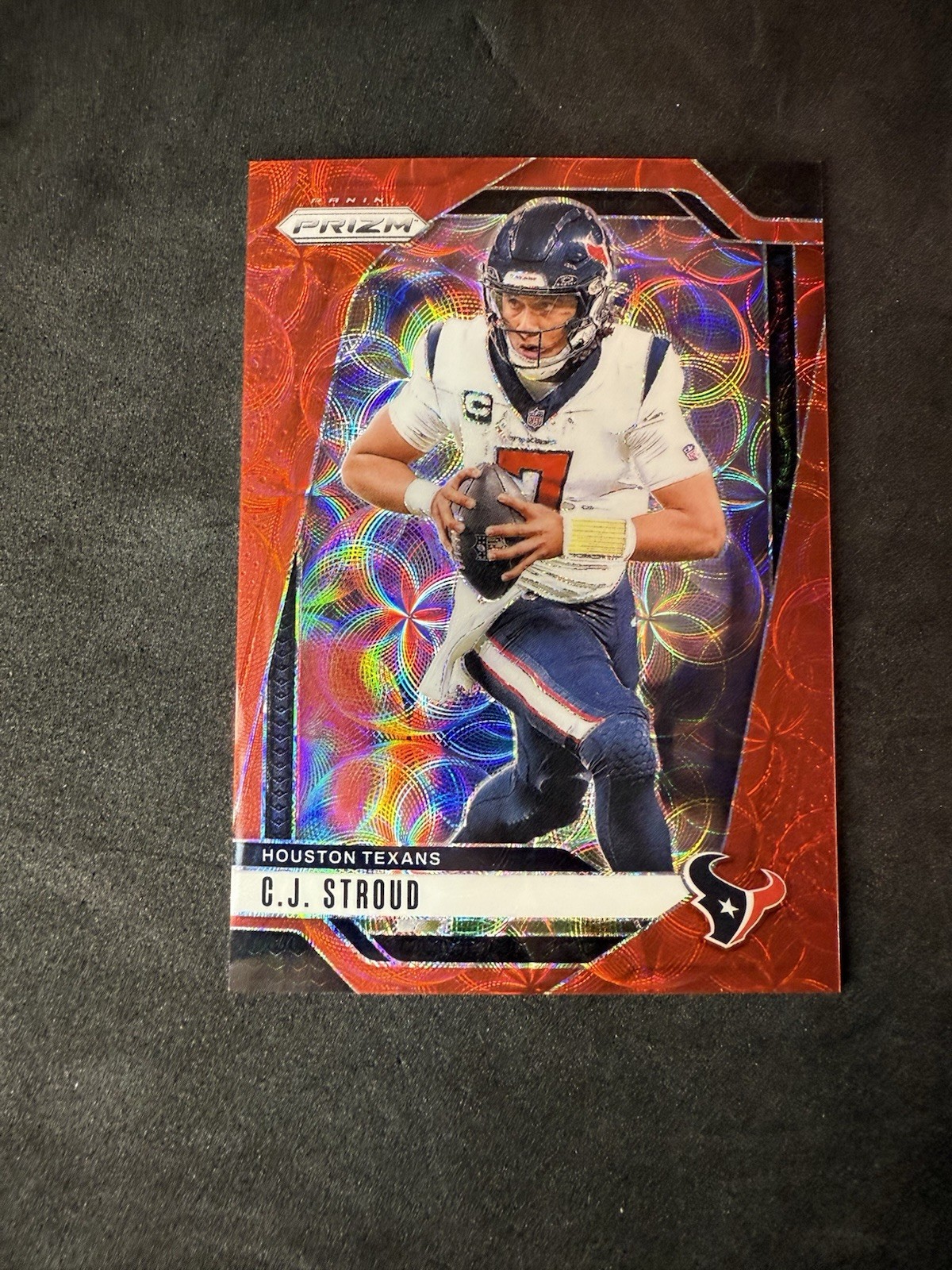 2024 Panini Prizm 111 CJ Stroud Red Choice Prizm #/20 Texans