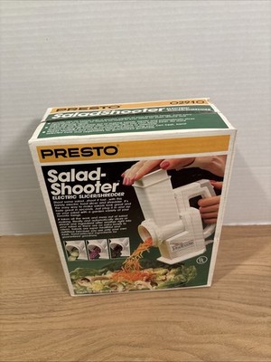 Presto Salad Shooter Electric Food Slicer Shredder 02910 Vintage NOS NEW Sealed