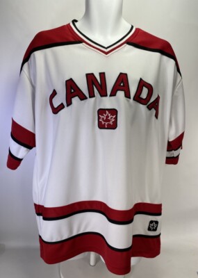 Teepee Sports カナダ代表 ホッケーシャツ ユニフォーム プロチーム スポーツ(メンズ M)中古 古着 Y6707 Teepee Sports Team Canada Hockey Mens's Jersey - Red, White