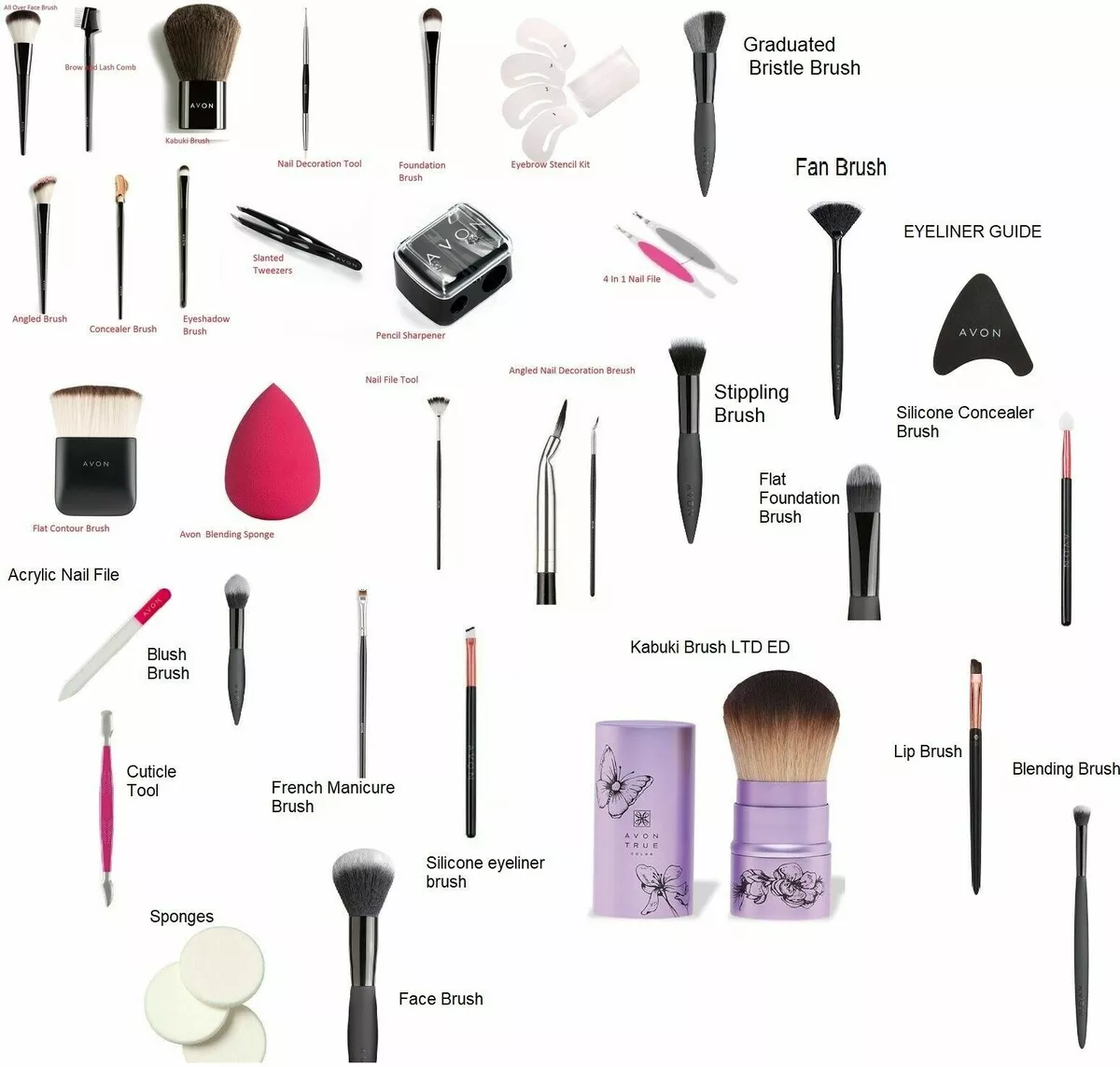 Name brand makeup sale brushes