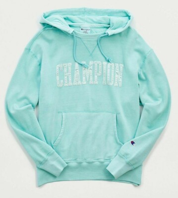 Urban Outfitters Champion Washed Hoodie Champion Spellout Logo