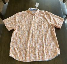 TOMMY BAHAMA Button Down Tide Pool Tiles Island Zone Camp Shirt Size XL NWT 138