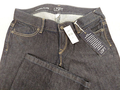 Damen Ann Taylor LOFT Moderne Ausgestellte Jeans Größe 4 Nwt