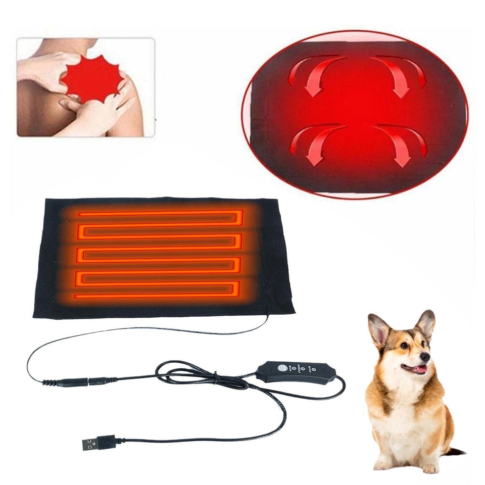 USB Electric Heating Pad 3 Level temperature Pet Bed Warmer Chair Mats