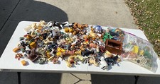 Huge Lot of Vintage Plastic Farm Animals Fences Horses Cowboys MULTI BRAND