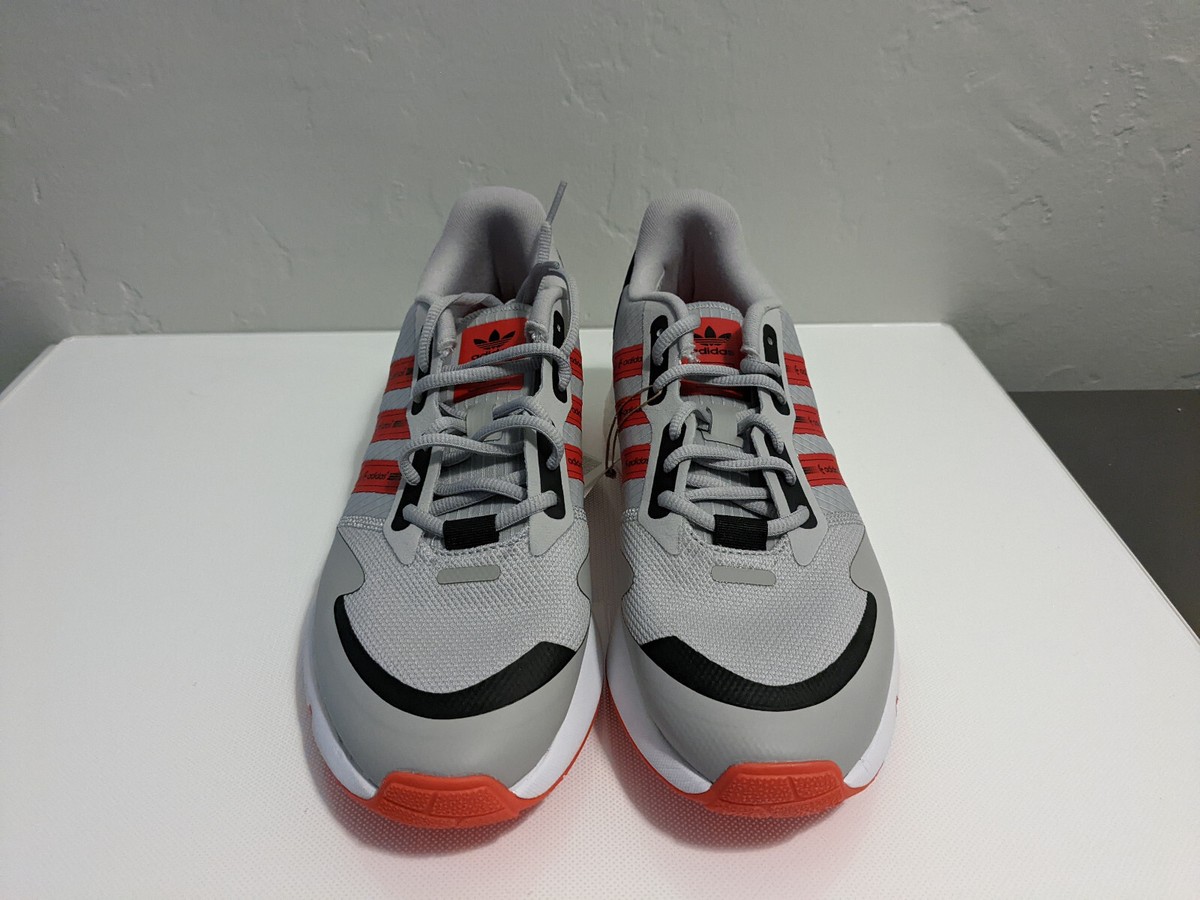 Adidas ZX 1K Boost Grey White Solar Red GZ9079 Men's Running Adidas ZX 1K Boost Grey White Solar Red GZ9079 Men's Running