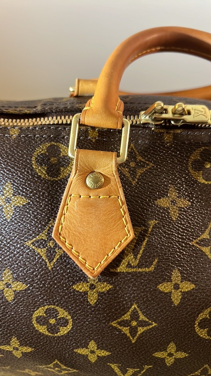 LOUIS VUITTON SPEEDY BANDOULIERE 30 MONOGRAM HANDBAG W LOUIS VUITTON SPEEDY BANDOULIERE 30 MONOGRAM HANDBAG W