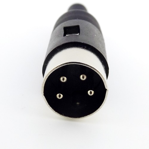 1 pieza conector de cable enchufe macho enchufe DIN 4 pines con mango de plástico - Imagen 2 de 7