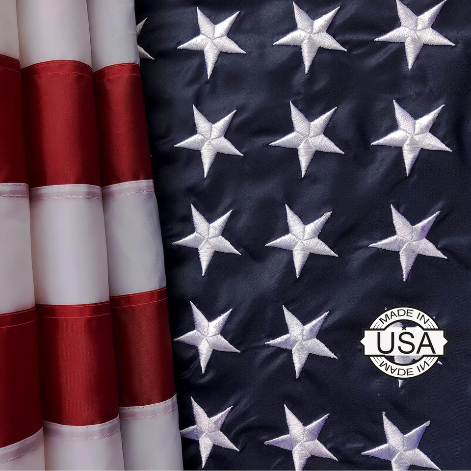 American Flag Heavy Duty 3X5, US Flags 3X5 Outdoor Made in USA High