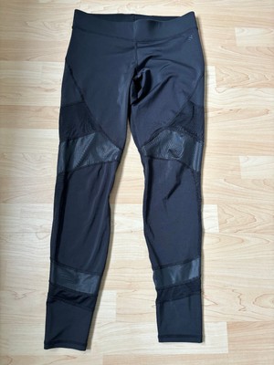 H&M Mesh Sporttights Sport Hose Leggings Gr. M schwarz NEU