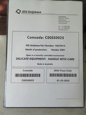 JDA UNIPHASE 10070015  C00SS0025  FIBER OPTIC  ? 1537NM &1564NM BANDPASS Filter?