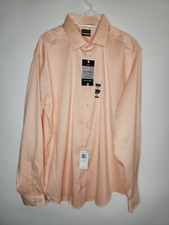Van Heusen Ultra Wrinkle Free SLIM FIT Shirt Melon 2XL 18-18 1/2 36/37. NEW B3