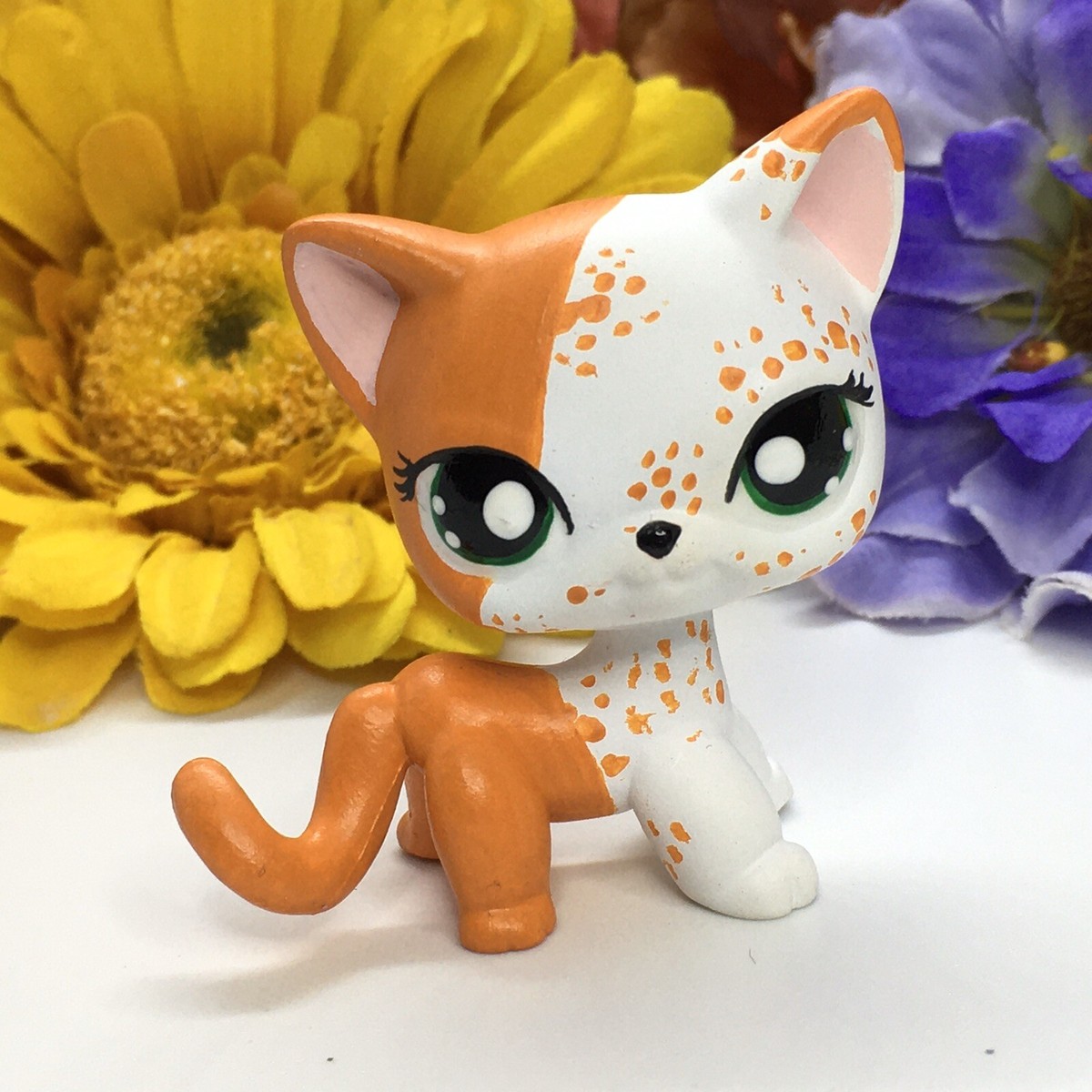 Toys, Mini Pet Shop, Short Hair, Cat Ooak Custom, Hand Painted