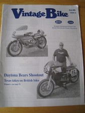 VINTAGE BIKE MAGAZINE 4 1999 TRIUPH TT600 MOJAVE MADNESS ENGINES HEAT FRONT W B1