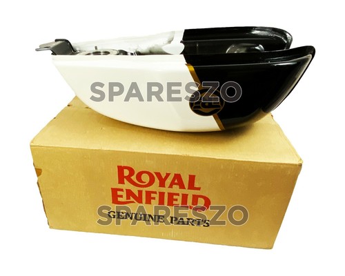 100% GENUINE Royal Enfield "CONTINENTAL GT 650 DUX DELUXE WHITE FUEL TANK" - Picture 7 of 9