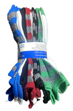 Boys No-Show Socks 10-Pair Bulk Pack High Point Design New Size Large