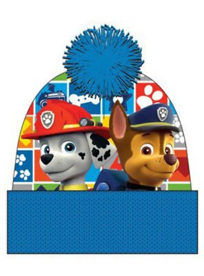 Paw Patrol Mütze Bommelmütze Blau Gr.52,54