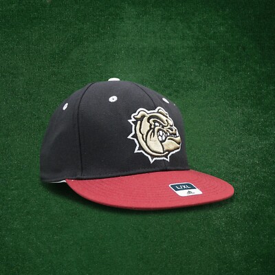 Marlboro County Bulldogs Adidas Team Logo (Black/Red) Flat Flex Fitted Hat