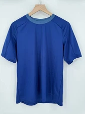 Patagonia Capilene Base Layer T Shirt Mens Medium Blue Short Sleeve Outdoor Logo