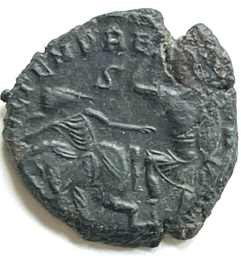 AUTÉNTICA MONEDA ROMANA ANTIGUA BIEN ACUÑADA ESCENA DE BATALLA GLADIADOR CONSTANCIO II - Imagen 2 de 2