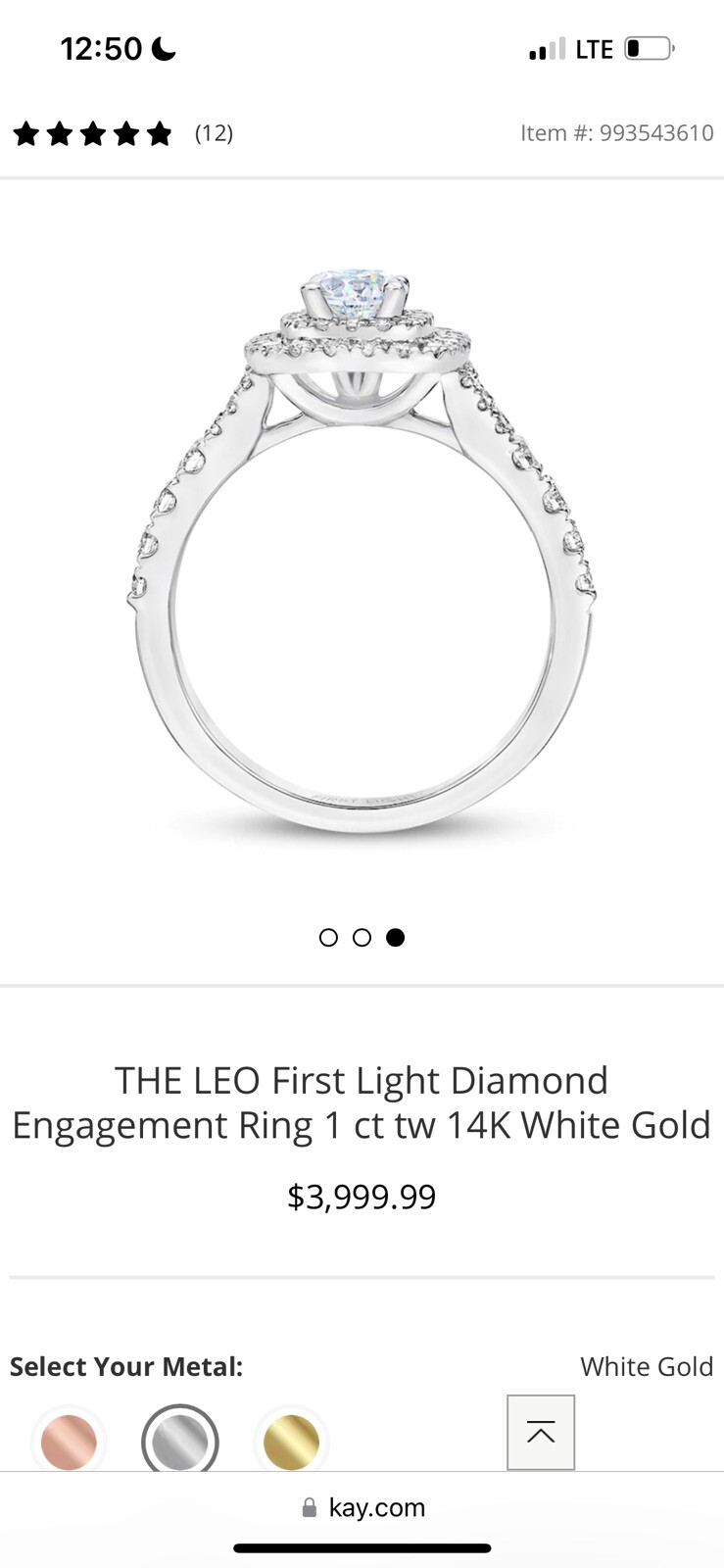 kay jewelers diamond engagement ring Gem