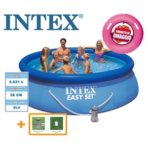 Piscine Gonflable Hors Terre Intex Easy Set Cm 366 X 76 Pompe