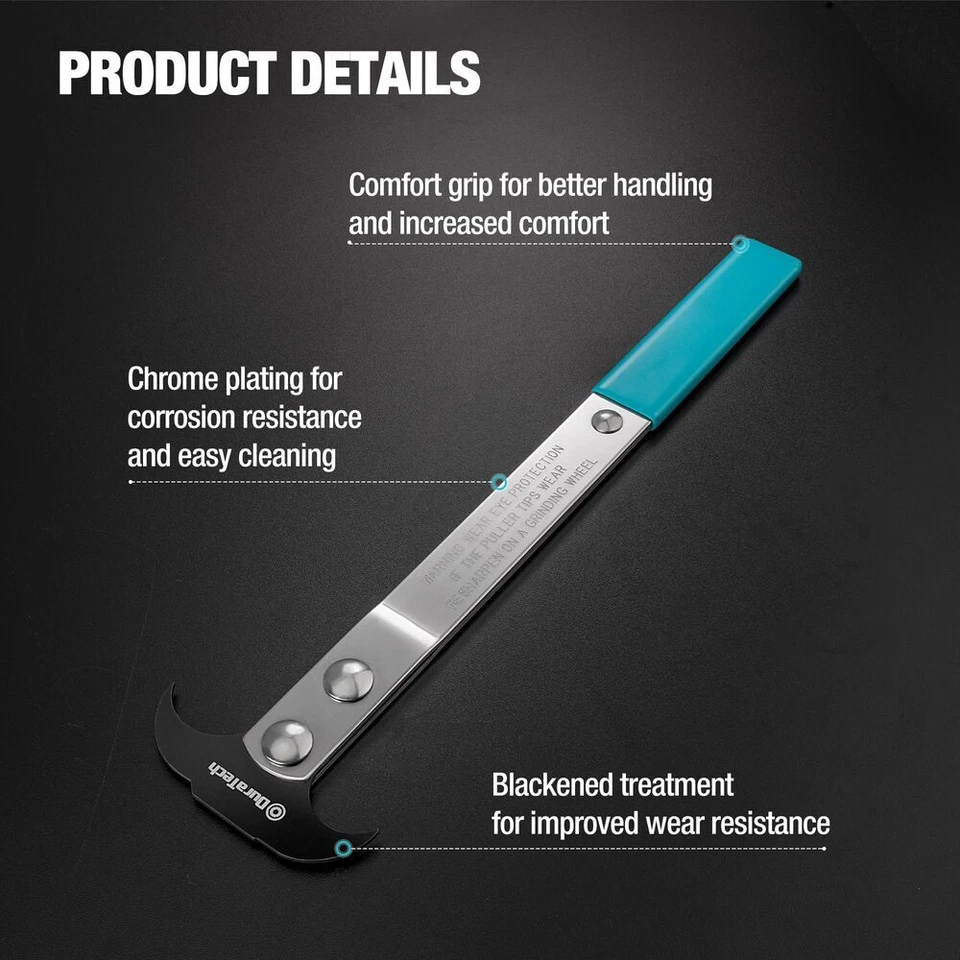 Herramienta extractora de sellos DURATECH herramienta de eliminación de sellos cabeza ennegrecida y eje cromado Foto 3 de 4