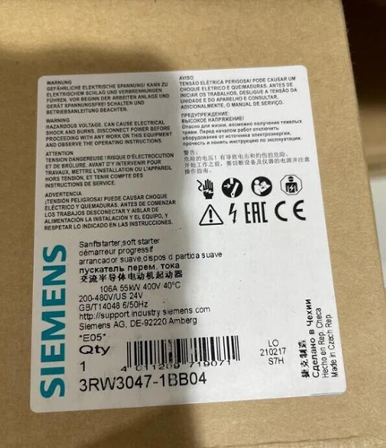 1 Stück Neu SIEMENS 3RW3047-1BB04 3RW30471BB04 Softstarter Expressversand - Bild 1 von 1