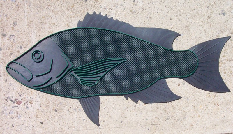 LONG ISLAND Door Mat - SEA BASS, BLACK FISH, TAUTOG, Saltwater Fish Doormat New