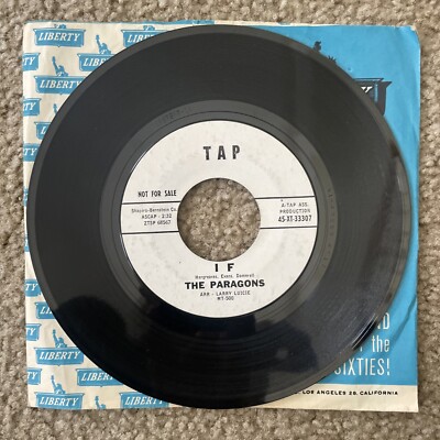 The PARAGONS 45 If / Hey Baby TAP Original press Promo VG+   Sw 274