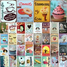 Cookies Metal Tin Sign Garage Poster Food Cafe Bar Pub Customization Wall Decor
