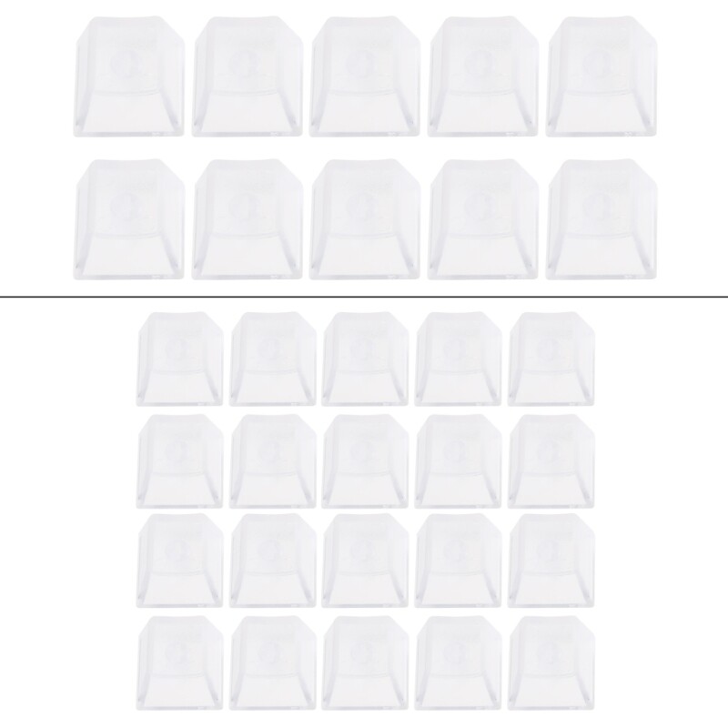 Height Mechanical Keyboards Keycaps Transparent Clear with Backlit Keycap