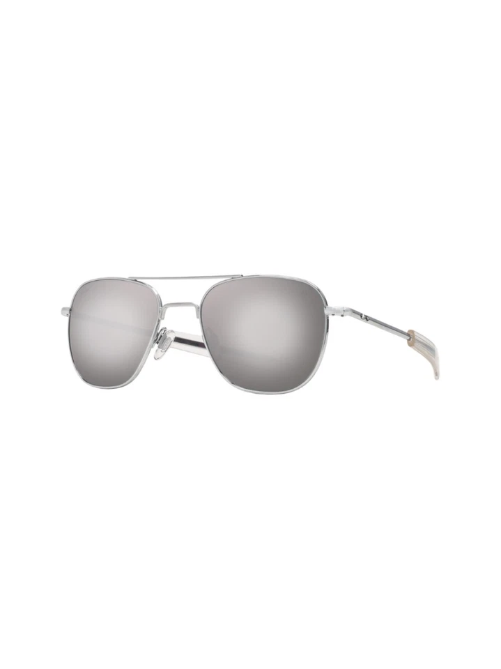 occhiali da sole brand AMERICAN OPTICAL model ORIGINAL PILOT 2 ARGENTO FLASH 55 - Immagine 2 di 3