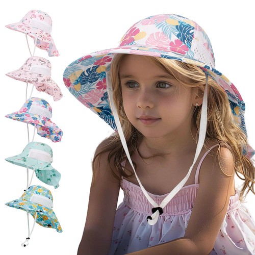 UK Dinosaur Kids Baby Toddler Sun Hats Summer Breathable Boy Girl Hat Beach Cap - Picture 6 of 37