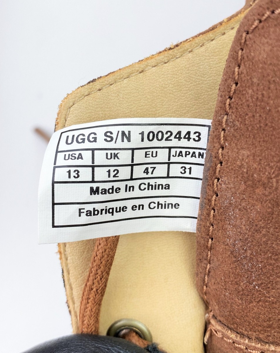 UGG Men\'s Brown Nubuck Lace-Up Casual Oxfords Shoes 1002443 sz: US 11 UGG Men main image 3
