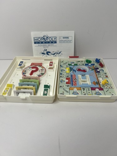 Monopoly Junior Travel Game by Parker Brothers Complete 1994 Travel Car Compact - Picture 6 of 7