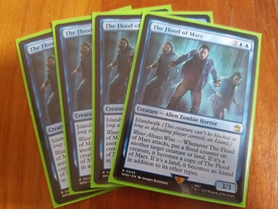 4x The Flood of Mars WHO 045 Rare Doctor Who Eluge Playset NM MTG