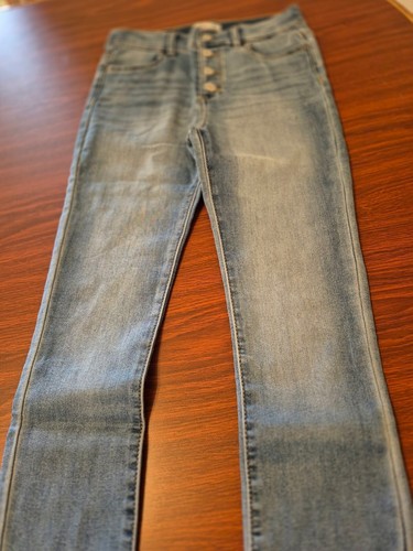 Jordache Super Skinny Jean Girls Sz 12 Stretchy Snap Button New Adjustable Waist