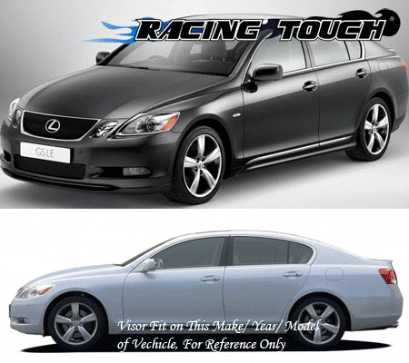 Out-Channel Window 2mm Visor Rain Guard Sunroof 5pcs For Lexus GS300 GS430 06-11 - Picture 6 of 6