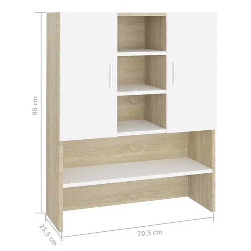 Waschmaschinenschrank Badmöbel Badschrank Hochschrank Badhochschrank Badregal DE - Bild 17 von 63