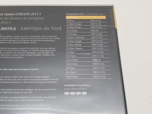 New Mercedes GPS Navigation Update COMAND 2015.1 North America Map Ver. 14 USB - Picture 3 of 7