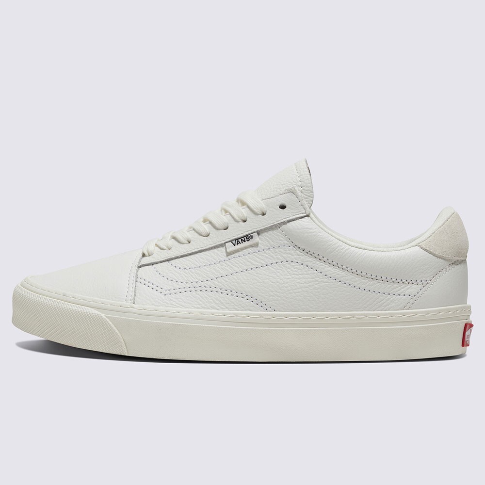 【VANS】 ヴァンズ OLD SKOOL LUX LEATHER WHITE/N 国内発送 Vans Genuine Leather Old Skool Lux Skate Sneakers Shoe White