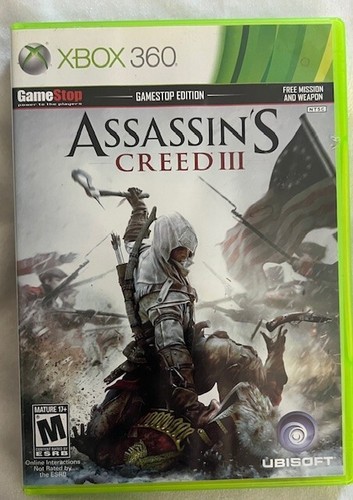 Assassins Creed 3 GameStop Edition - Xbox 360 Video Game - Picture 1 of 5
