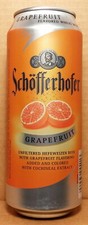 Schofferhofer Grapefruit Hefe 16oz beer can, Radeberger Gruppe Brewing, Germany