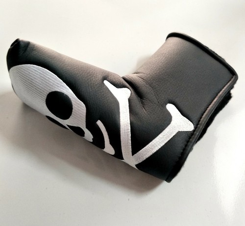 PU Leather with Skull Design Golf Blade Putter Head Cover - Picture 9 of 12