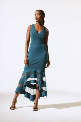Joseph Ribkoff Twilight Mesh Insert Mermaid Evening Dress 243729 | eBay