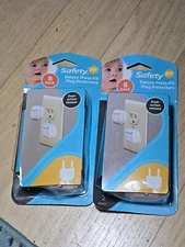 Set Of 2 Safety 1st Deluxe Press-fit Plug Protectors 8 Pack (16 Total)